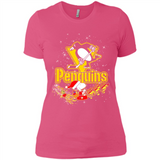 Snoopy Christmas Pittsburgh Penguins - Ladies' Boyfriend T-Shirt