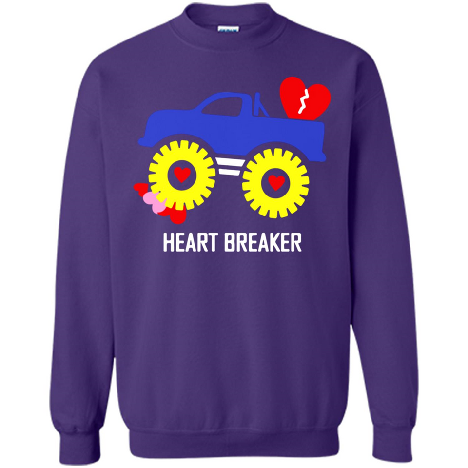 HEART BREAKER BLUE MONSTER TRUCK VALENTINE'S DAY