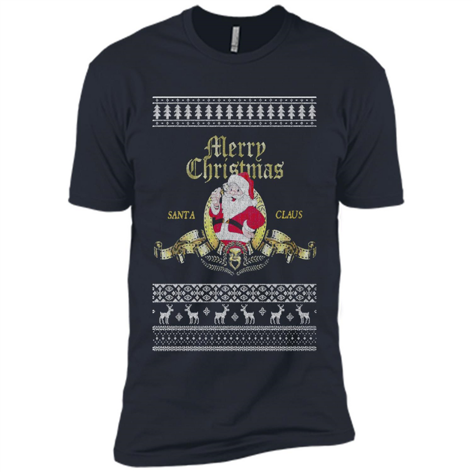 Christmas Santa Goldwyn Mayer Logo - Premium Short Sleeve T-Shirt