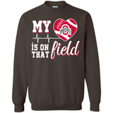 Ohio State Buckeyes Football My Heart is on that Field - Sweatshirt