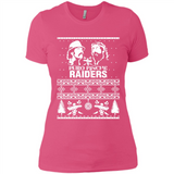 Puro Pinche Raiders Ugly Christmas Sweater - Ladies' Boyfriend T-Shirt