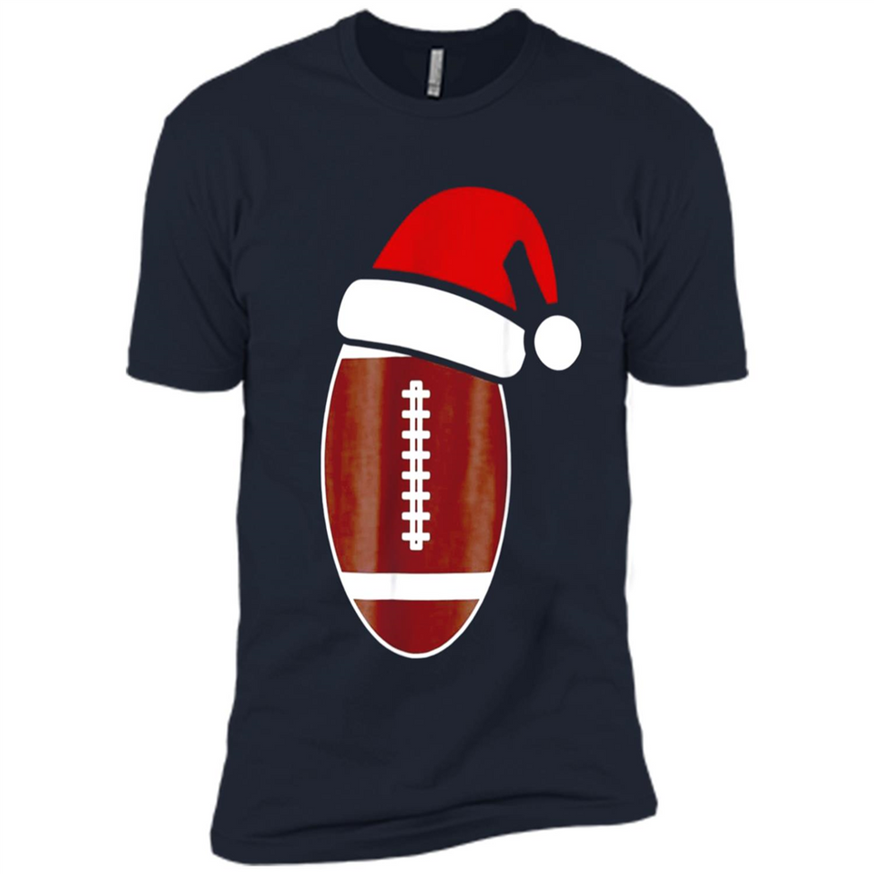 Christmas Football Shirt - Football Santa Hat Christmas