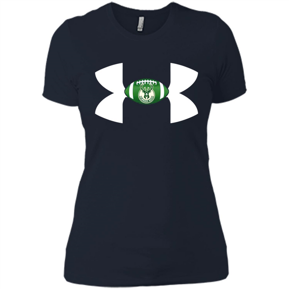 Milwaukee Bucks Under Armour Logo - Ladies' Boyfriend T-Shirt
