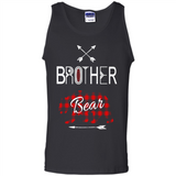Brother Shirt Buffalo Plaid Family Camping Bear Tee - Tank Top
