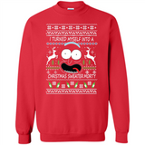 RICK AND MORTY-I TURNED MYSELF INTO A CHRISTMAS SWEATER MORTY UGLY XMAS SWEATER