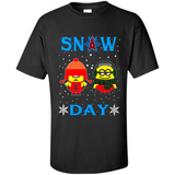 Snow Day Shirt For Los Angeles Angels Vs Minion Fans pingpong