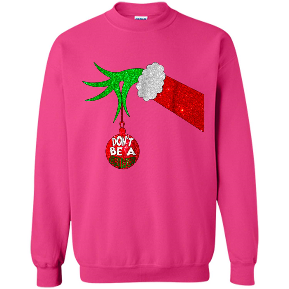 GRINCH HAND HOLDING CHRISTMAS ORNAMENT - DON'T BE A GRINCH PINGPONG