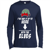 Ive Had It Up To Here With The Elves 1 - Canvas Long Sleeve T-Shirt