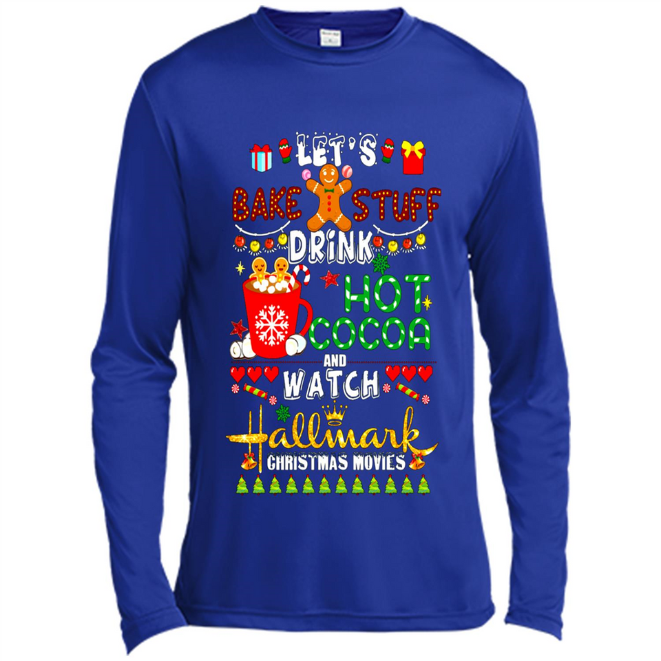 Let's Bake Stuff Drink Hot Cocoa Hallmark-Christmas Movies Sweatshirt PINGPONG