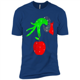 Christmas The Grinch Hand Holding Apple Ornament sweater - Premium Short Sleeve T-Shirt