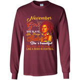 November Girl She Slays She Prays Beautiful Birthday PINGPONG