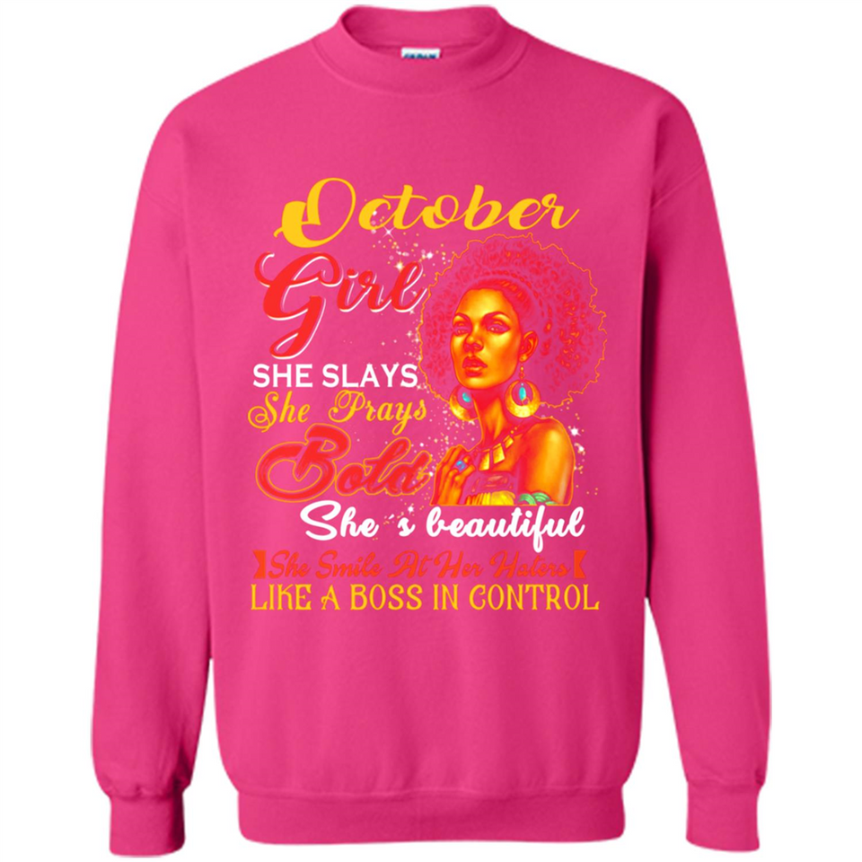 October Girl She Slays She Prays Beautiful Birthday PINGPONG