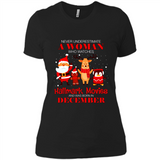 Never Underestimate A December Woman Watches Hallmark Movies Sweatshirt PINGPONG
