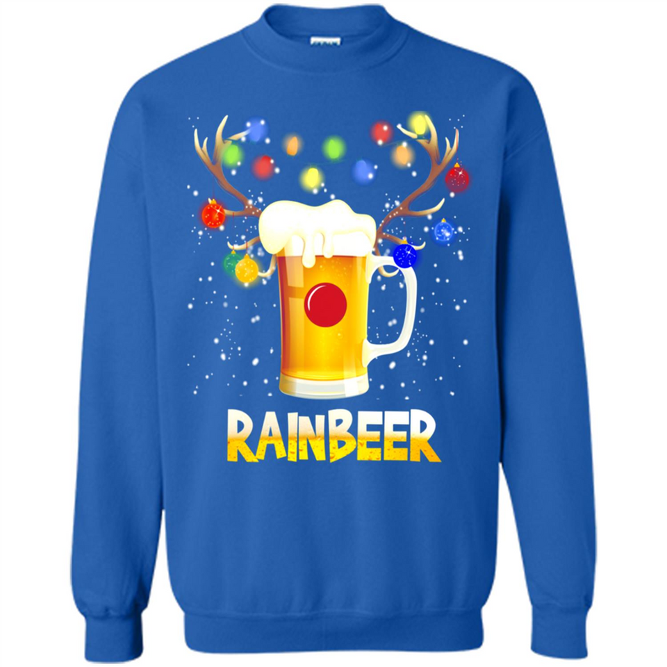 Rainbeer Christmas Reindeer Beer Drinking