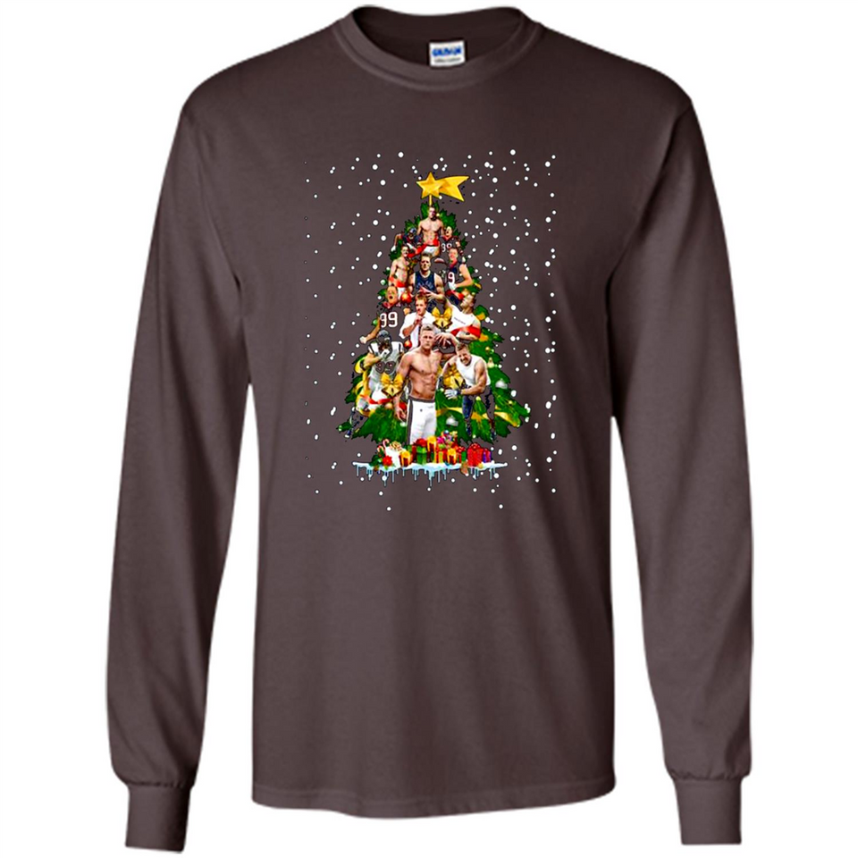 J.J. Watt Christmas Tree ugly sweater PINGPONG