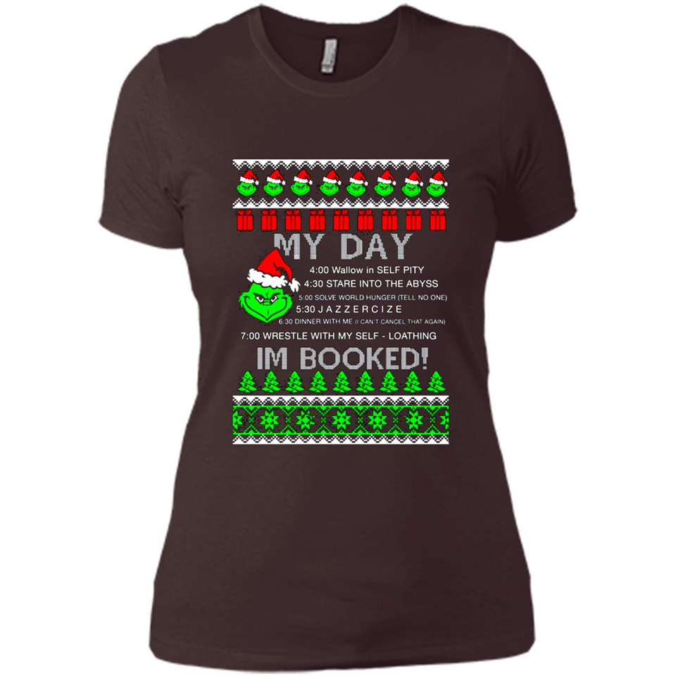 Mr Grinch my day I’m booked Christmas sweater PINGPONG