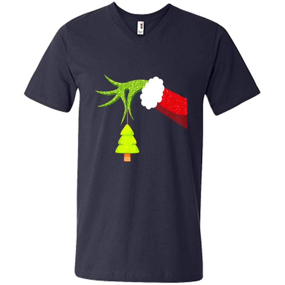 Funny Grinch Hand Holding Christmas Tree Ornament Christmas PING PONG
