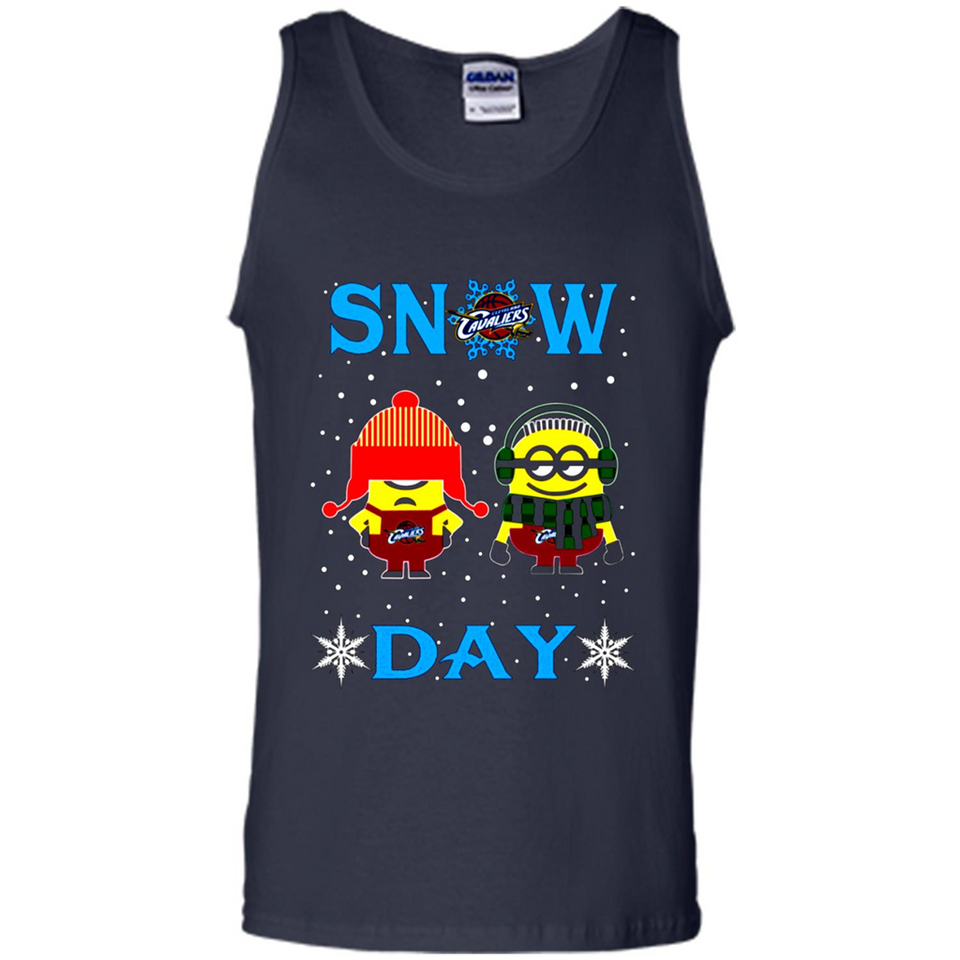Snow Day Shirt For Cleveland Cavaliers Vs Minion Fans pingpong