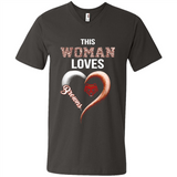 This Woman love Browns NFL football team - Men's V-Neck