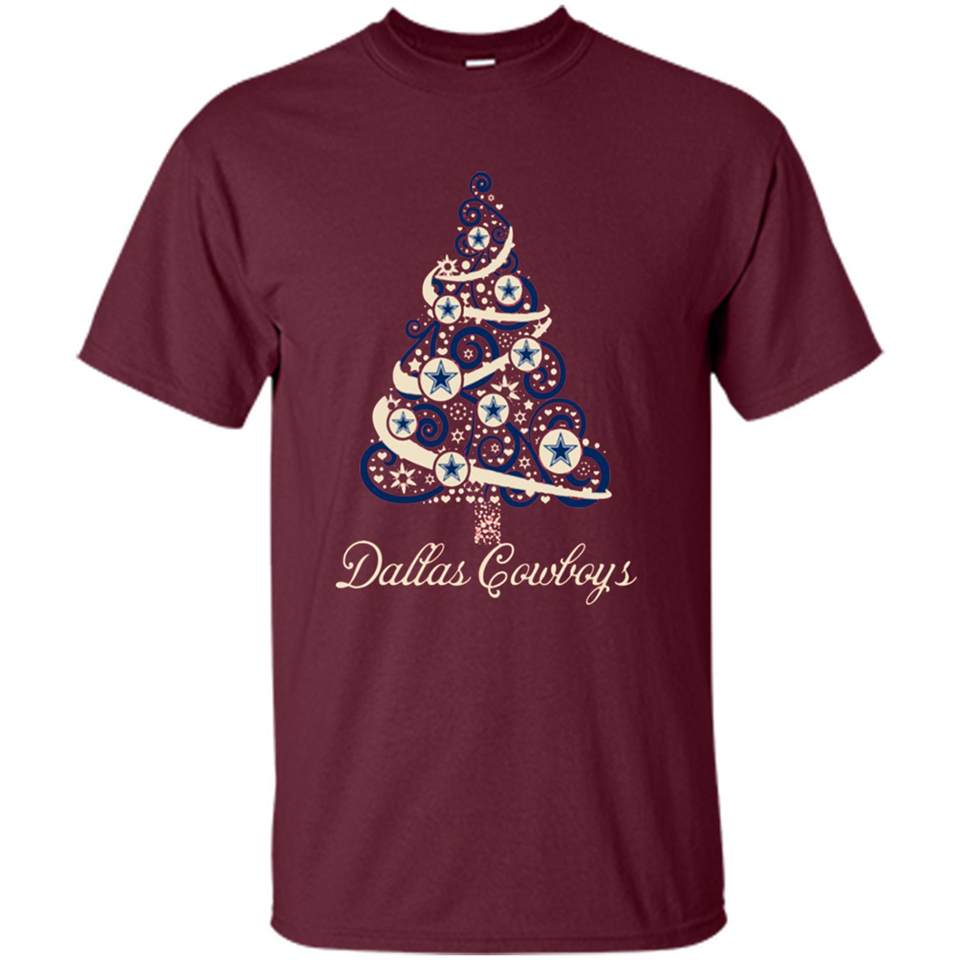 Dallas Cowboys NFL Football Team Logo Christmas Tree T-Shirt - Shirt