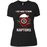 I Just Want To Drink Hot Chocolate & Watch Toronto Raptors Ugly Christmas Sweater PINGPONG