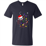 Cute Christmas Choloepus Sloth Santa Led Light Mug - Men's V-Neck