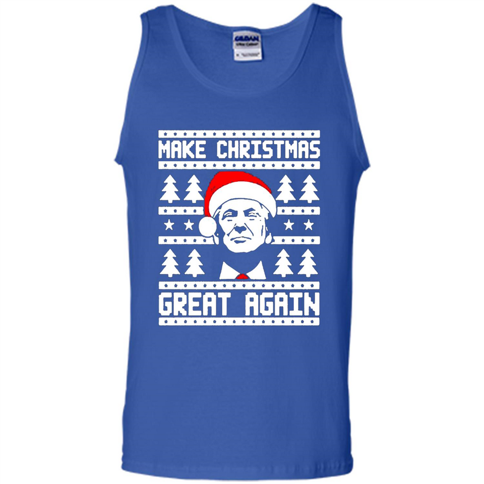 Fabulous Make Christmas Great Again Trump Ugly Christmas - Tank Top