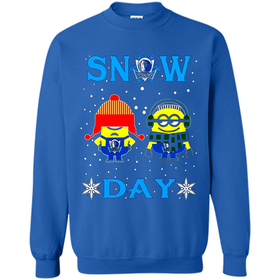 Snow Day Shirt For Dallas Mavericks Vs Minion Fans pingpong