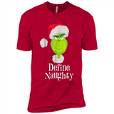 Santa Grinch Define Naughty Christmas Sweatshirt - Premium Short Sleeve T-Shirt