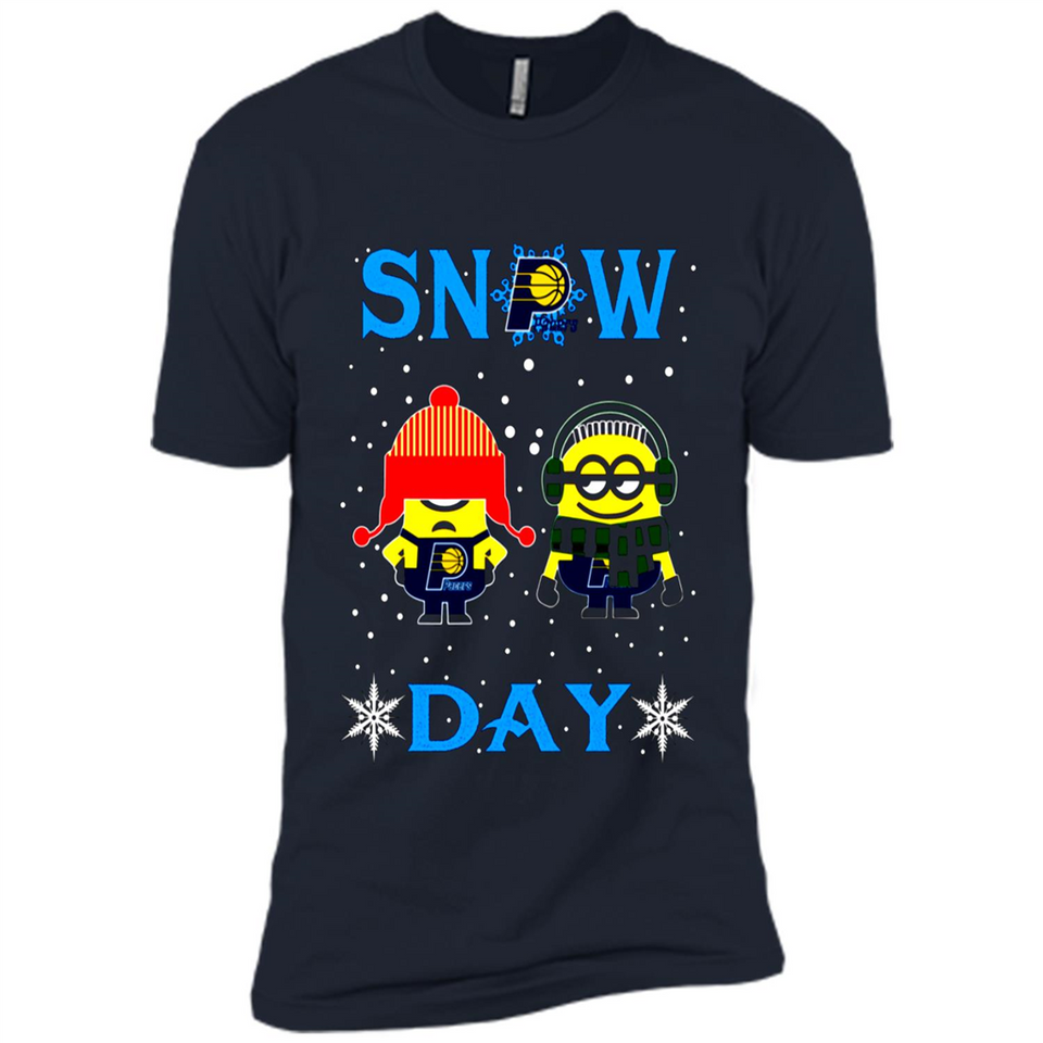 Snow Day Shirt For Indiana Pacers Vs Minion Fans pingpong