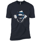 Carolina Panthers And Superman Fans - Premium Short Sleeve T-Shirt