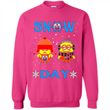 Snow Day Shirt For Edmonton Oilers Vs Minion Fans pingpong