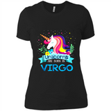 Unicorns are born in Virgo Birthday Rainbow Gift Ladies Custom