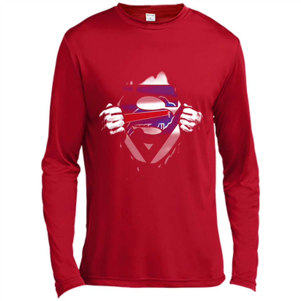 Buffalo Bills And Superman Fans - Canvas Long Sleeve T-Shirt