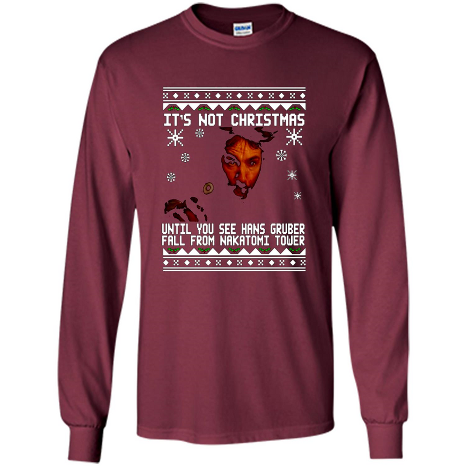 It's Not Christmas Until You See Hans Gruber Fall Ugly Christmas PINGPONG