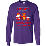 Never Underestimate A December Woman Watches Hallmark Movies Sweatshirt - Long Sleeve T-Shirt