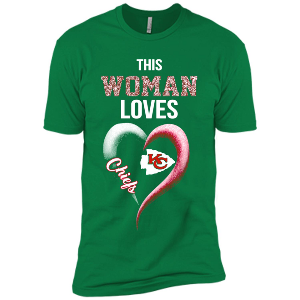 This Woman love Chiefs NFL football team - Premium Short Sleeve T-Shirt