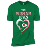 This Woman love Chiefs NFL football team - Premium Short Sleeve T-Shirt
