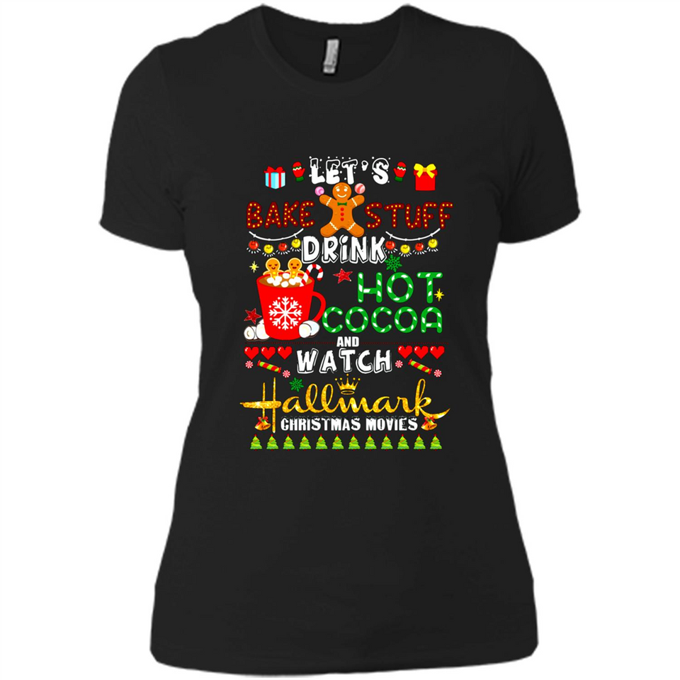 Let's Bake Stuff Drink Hot Cocoa Hallmark-Christmas Movies Sweatshirt PINGPONG
