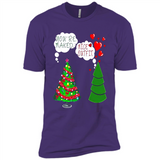 Fir Loves Christmas Tree Funny Undecorated Joke - Premium Short Sleeve T-Shirt