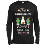 This Exterminator Loves Christmas Tree Shirt with Snowman
