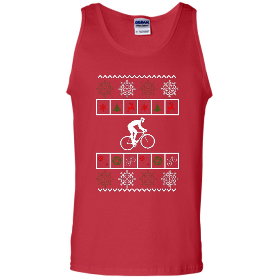 Christmas Ugly Sweater Best Cycling Ugly Christmas Sweater - Tank Top