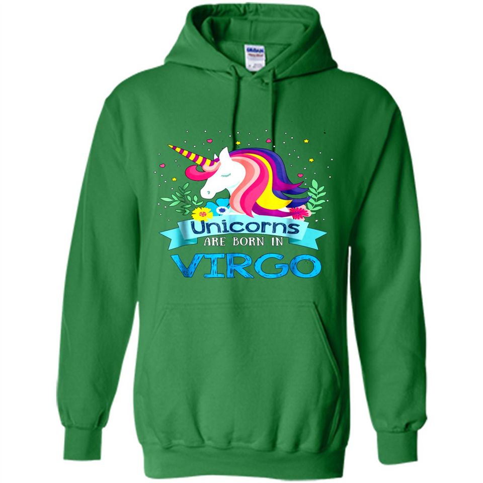 Unicorns are born in Virgo Birthday Rainbow Gift Ladies Custom