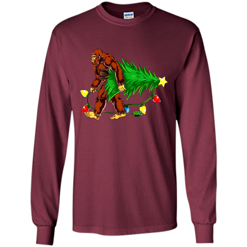 Hugging Christmas Tree Bigfoot PING PONG