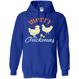 Christmas Chicken Vintage Shirt Funny Santa Hen Farmer Lover - Hoodie
