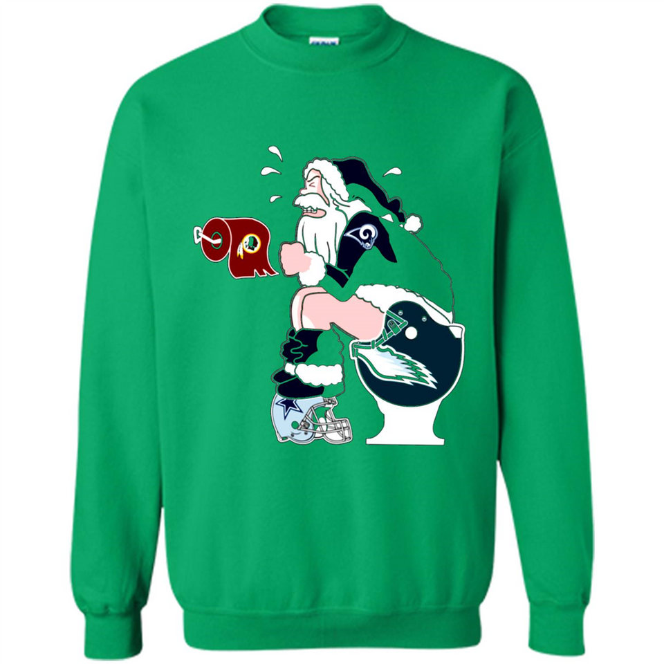 Los Angeles Rams Toilet Santa Claus PINGPONG