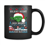 YODA SILENT NIGHT JEDI NIGHT CHRISTMAS UGLY SWEATER