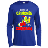 Drink Up Grinches it_s Christmas - Merry Xmas Sweatshirt - Canvas Long Sleeve T-Shirt