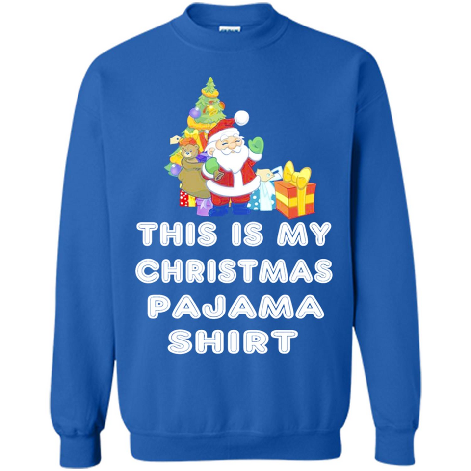 This is My Christmas Pajama Shirt - Santa Bear Tree Gift Tee