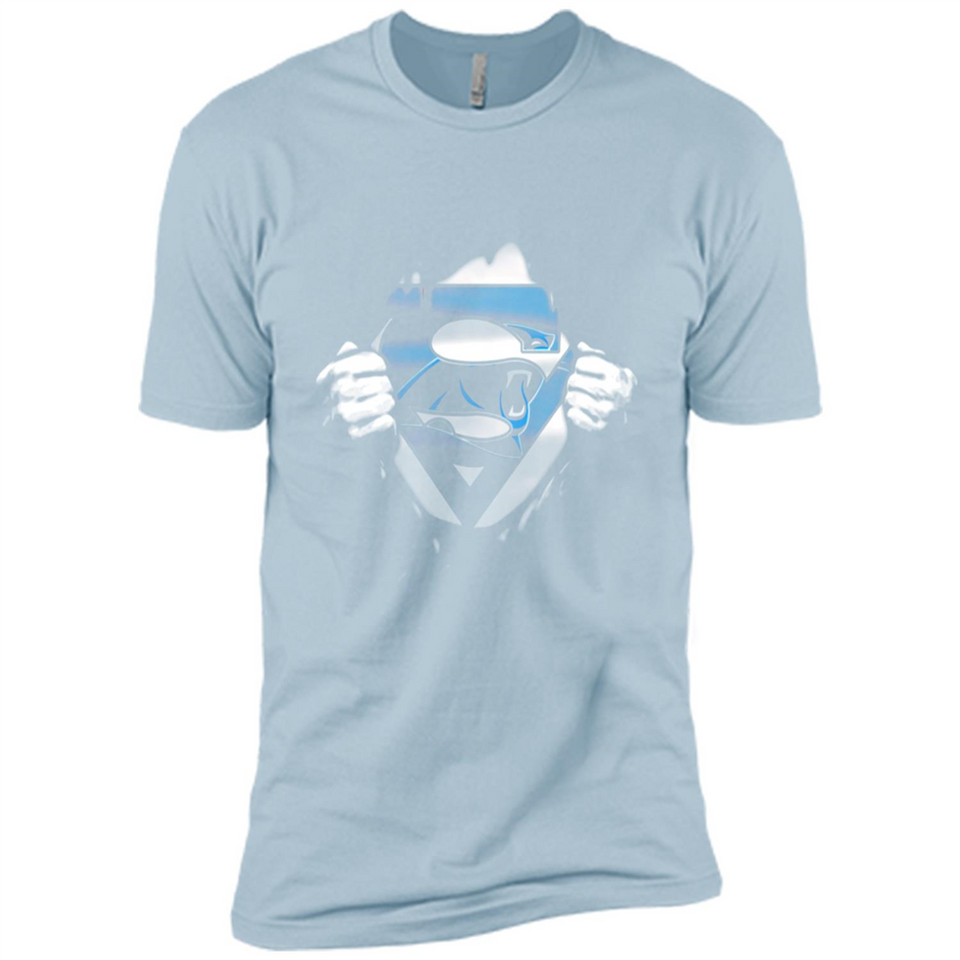 Carolina Panthers And Superman Fans - Premium Short Sleeve T-Shirt